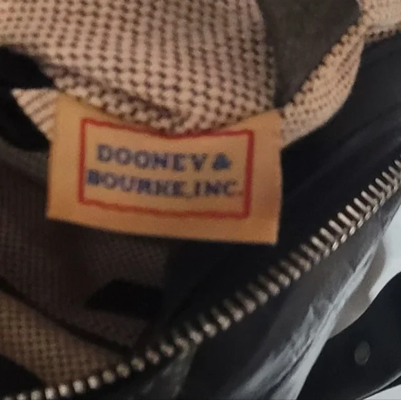 Dooney & Bourke Black Croc-Patterned Hobo Bag - Picture 2 of 10